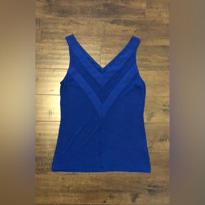 Royal blue Banana Republic v-neck sleeveless top